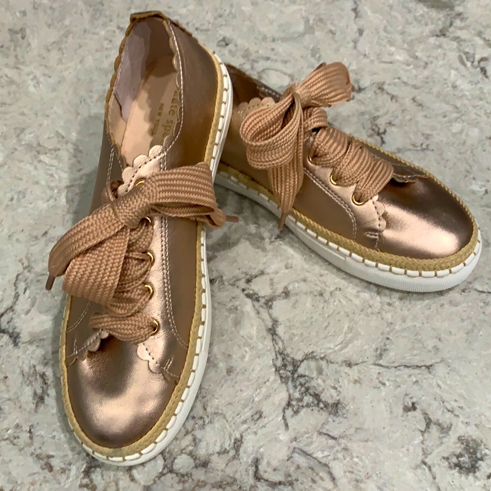 Kate Spade Metallic Bronze Sneakers